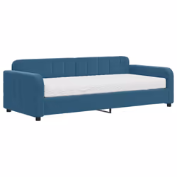 VidaXL 3196911, lit sofa, Bleu, mousse, Métal, Polyester, Bois, 2230 mm, 1100 mm