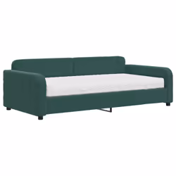 VidaXL 3196914, lit sofa, Vert, mousse, Métal, Polyester, Bois, 2230 mm, 1100 mm