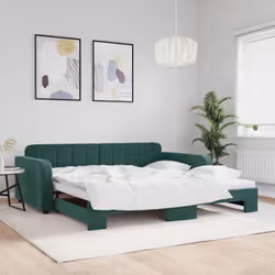 Ce lit de repos 2 en 1 avec lit gigogne, servant à la fois de canapé et de lit, constitue un supplément pratique et accrocheu ...