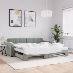 VidaXL 3196960 canapé lit sofa Gris