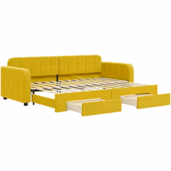Ce lit de repos 2 en 1 avec lit gigogne, servant à la fois de canapé et de lit, constitue un supplément pratique et accrocheu ...