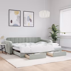 VidaXL 3196977 canapé lit sofa Gris