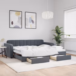 VidaXL 3196978 canapé lit sofa Gris