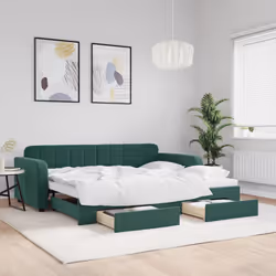 VidaXL 3196979 canapé lit sofa Vert