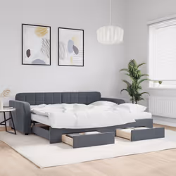 VidaXL 3196995 canapé lit sofa Gris