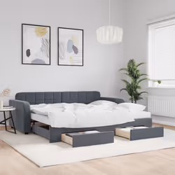 VidaXL 3197002 canapé lit sofa Gris