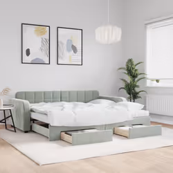 VidaXL 3197008 canapé lit sofa Gris