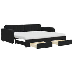 VidaXL 3197012 canapé lit sofa Noir