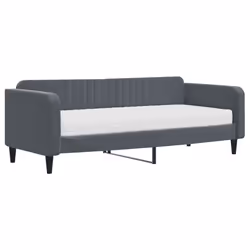 VidaXL 3197047, lit sofa, Gris, mousse, Métal, Polyester, Bois, 2230 mm, 1100 mm