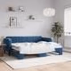 vidaXL Lit de jour avec gigogne sans matelas bleu 80x200 cm - 180 x 200 cm