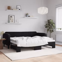 VidaXL 3197067 canapé lit sofa Noir