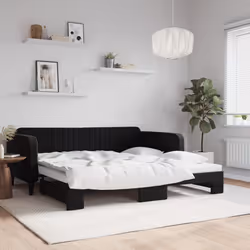 VidaXL 3197078 canapé lit sofa Noir