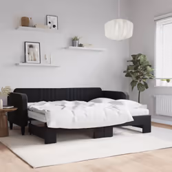 VidaXL 3197084 canapé lit sofa Noir