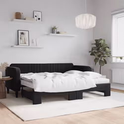 VidaXL 3197102 canapé lit sofa Noir