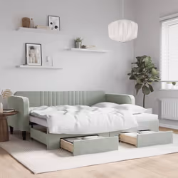 VidaXL 3197118 canapé lit sofa Gris