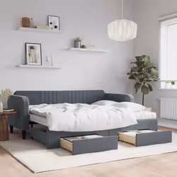 VidaXL 3197149 canapé lit sofa Gris