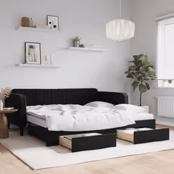 VidaXL 3197150 canapé lit sofa Noir