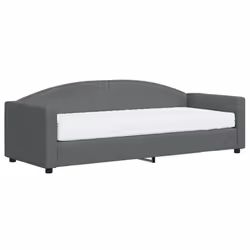 VidaXL 3197166, lit sofa, Gris, mousse, Métal, Polyester, Bois, 2230 mm, 900 mm