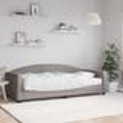 vidaXL Lit de jour avec matelas taupe 90x200 cm tissu - 180 x 200 cm