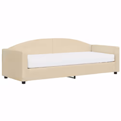 VidaXL 3197179, lit sofa, Crème, mousse, Métal, Polyester, Bois, 2230 mm, 1100 mm