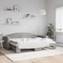 vidaXL Lit de jour avec gigogne sans matelas taupe 80x200 cm - 180 x 200 cm