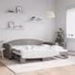 vidaXL Lit de jour avec gigogne sans matelas taupe 90x200 cm - 90 x 200 cm