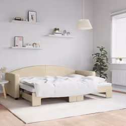 VidaXL 3197192 canapé lit sofa Crème