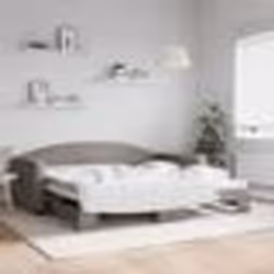 vidaXL Lit de jour avec lit gigogne taupe 100x200 cm tissu - 100 x 200 cm