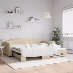 Ce lit de repos 2 en 1 avec lit gigogne, servant à la fois de canapé et de lit, constitue un supplément pratique et accrocheu ...