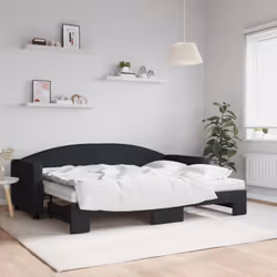 Ce lit de repos 2 en 1 avec lit gigogne, servant à la fois de canapé et de lit, constitue un supplément pratique et accrocheu ...
