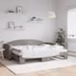vidaXL Lit de jour avec gigogne et matelas taupe 80x200 cm tissu - 80 x 200 cm