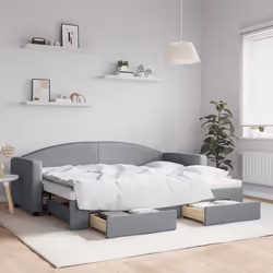 VidaXL 3197219 canapé lit sofa Gris