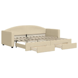 VidaXL 3197223 canapé lit sofa Crème