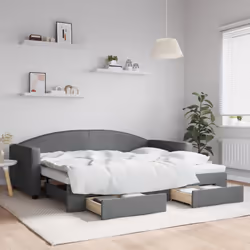 VidaXL 3197225 canapé lit sofa Gris