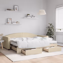 VidaXL 3197246 canapé lit sofa Crème