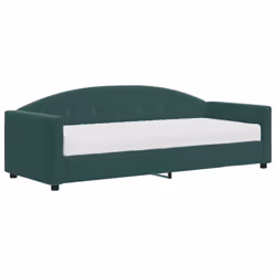 VidaXL 3197272, lit sofa, Vert, mousse, Métal, Polyester, Bois, 2220 mm, 900 mm