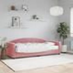 vidaXL Lit de jour avec matelas rose 80x200 cm velours - 80 x 200 cm