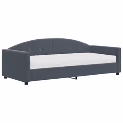 VidaXL 3197278, lit sofa, Gris, mousse, Métal, Polyester, Bois, 2220 mm, 1000 mm