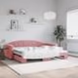 vidaXL Lit de jour avec gigogne sans matelas rose 90x200 cm - 90 x 200 cm