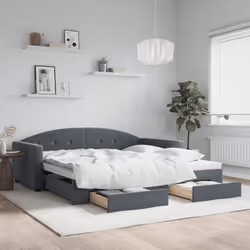 VidaXL 3197357 canapé lit sofa Gris