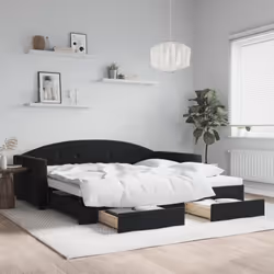 VidaXL 3197364 canapé lit sofa Noir