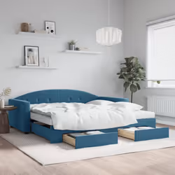 VidaXL 3197379 canapé lit sofa Bleu