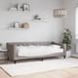 vidaXL Lit de jour avec matelas taupe 80x200 cm tissu - 80 x 200 cm