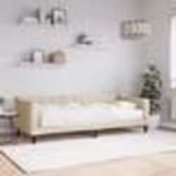 vidaXL Lit de jour avec matelas crème 80x200 cm tissu - 80 x 200 cm