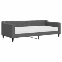 VidaXL 3197409, lit sofa, Gris, mousse, Métal, Polyester, Bois, 2230 mm, 1000 mm