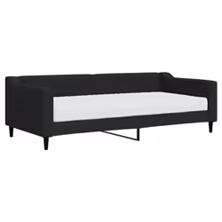 VidaXL 3197410, lit sofa, Noir, mousse, Métal, Polyester, Bois, 2230 mm, 1000 mm