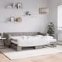 vidaXL Lit de jour avec gigogne et matelas taupe 80x200 cm tissu - 80 x 200 cm