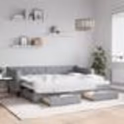 vidaXL Lit de jour avec gigogne et tiroirs sans matelas 80x200 cm - 80 x 200 cm