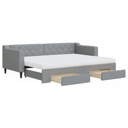 VidaXL 3197480 canapé lit sofa Gris