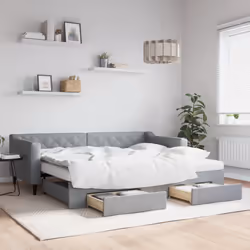 VidaXL 3197490 canapé lit sofa Gris